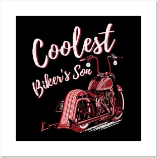Coolest biker's son Posters and Art